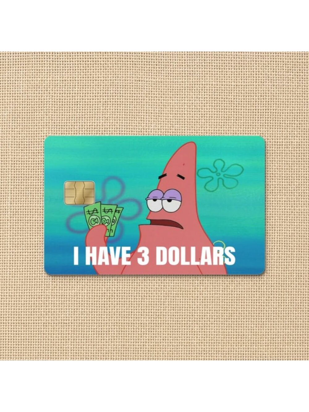 Patrick Star Meme Credit Card Skin
